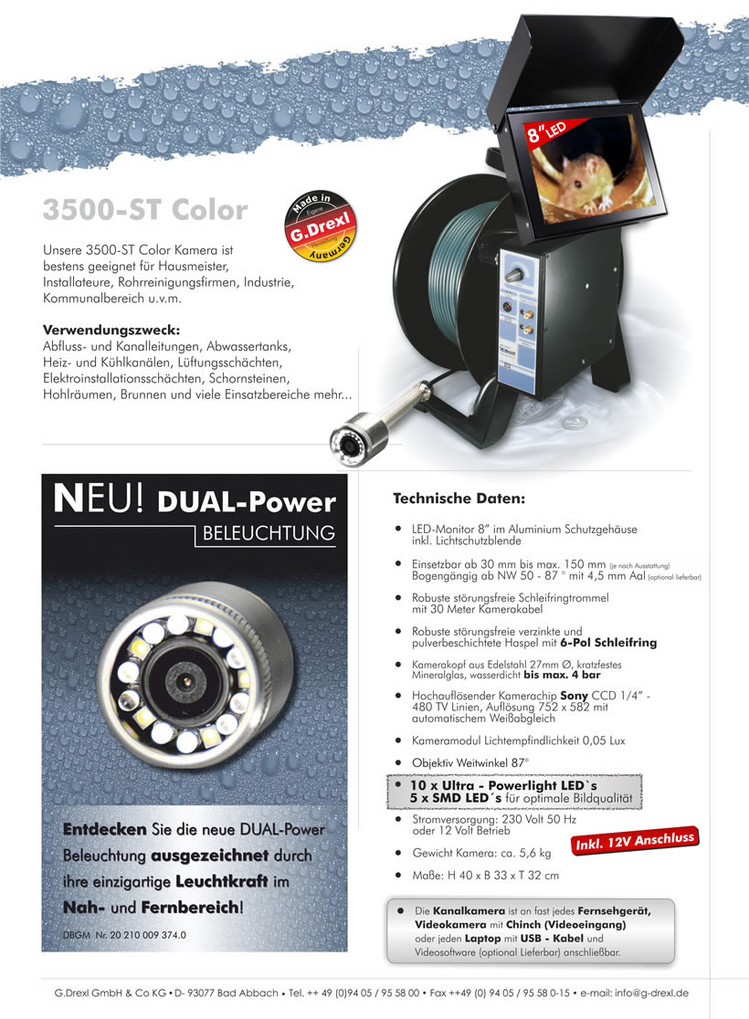 Rohrkameras - Rohrkamera 3500-ST