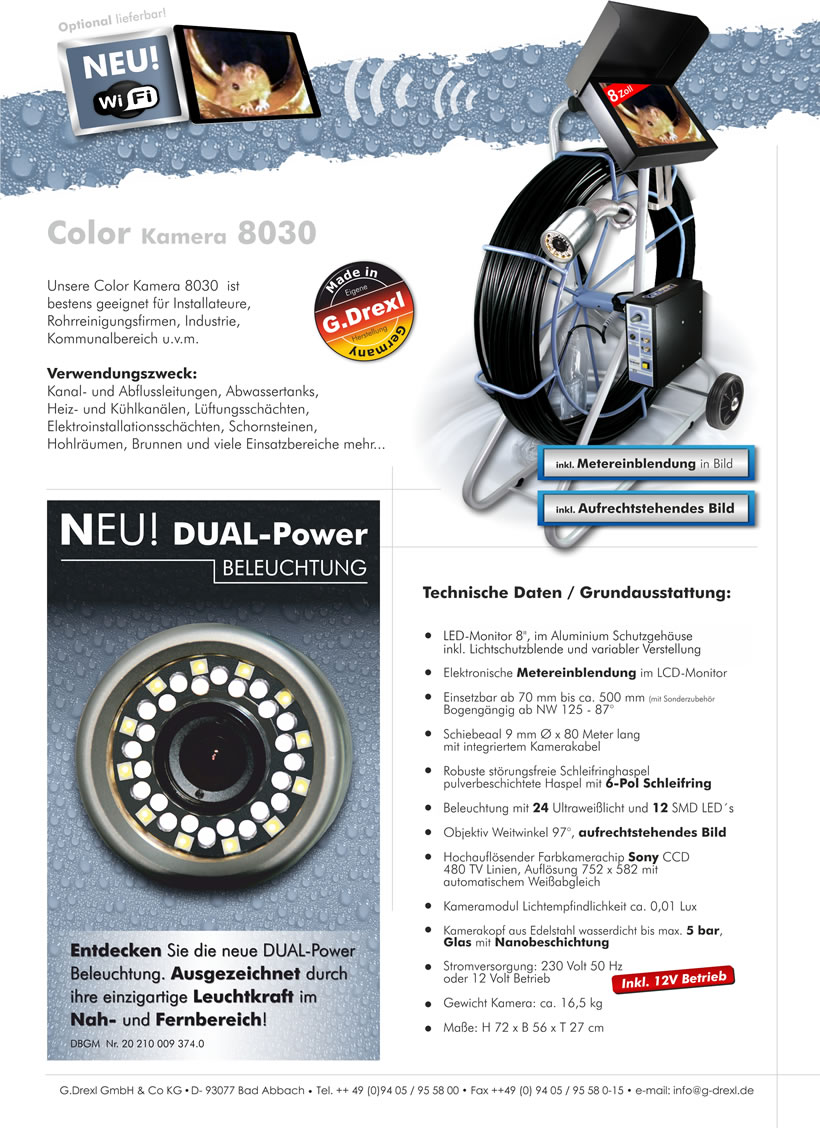 Rohrkameras - Rohrkamera 8030
